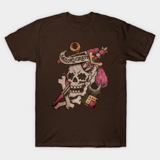 American Traditional Sailor's Grave Skull T-Shirt